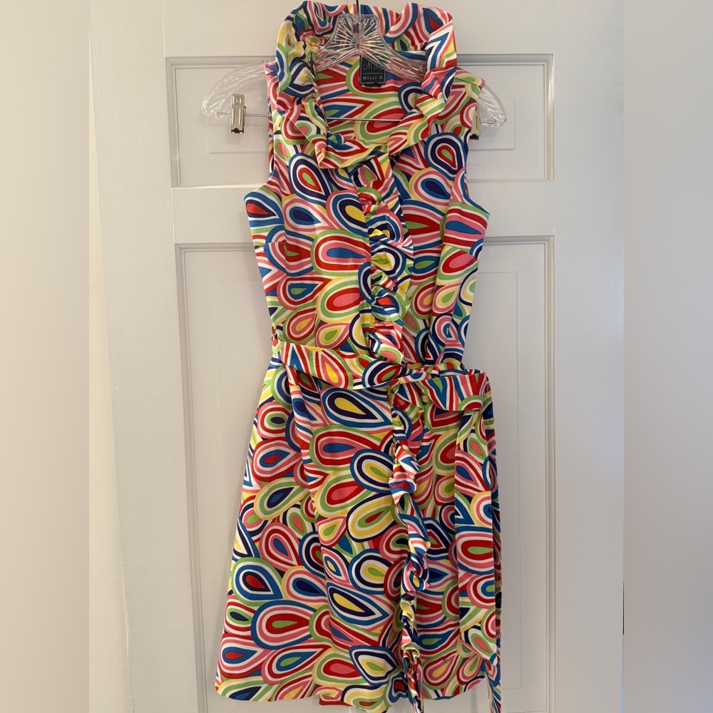 Melly M Riverside Ruffle Cocktail Dress